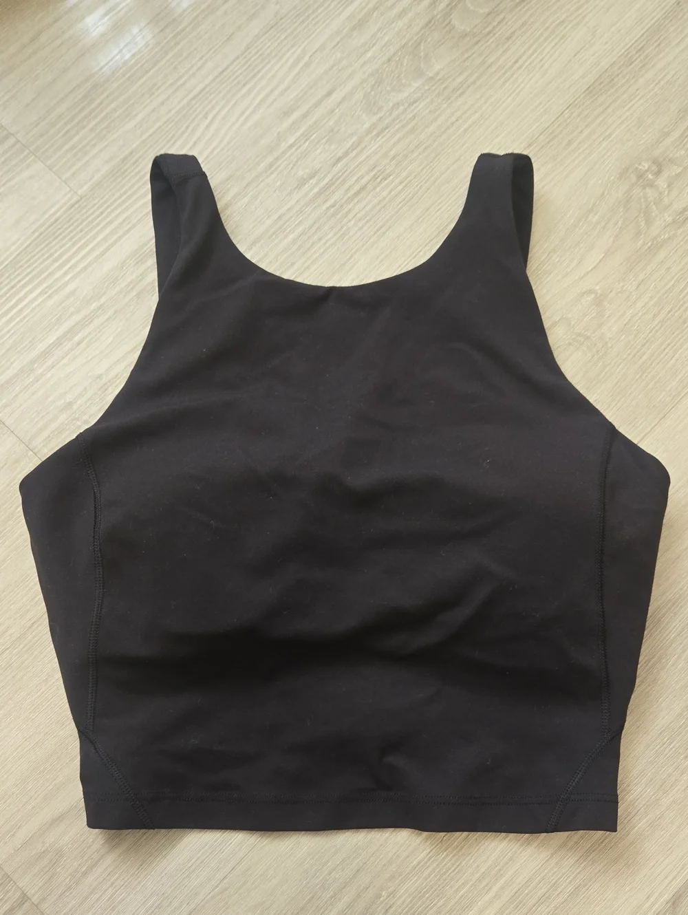 lululemon athletica Black Crop Athletic Tank Top